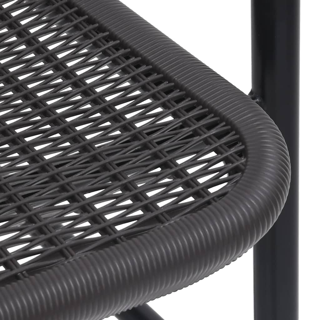 havestole 2 stk. 110 kg plastikrattan og stål