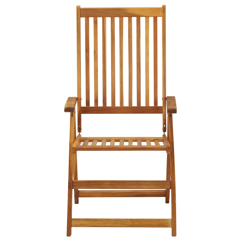 lænestole til haven 3 stk. massivt akacietræ