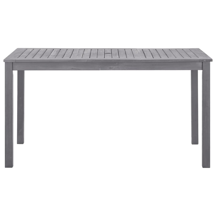 havebord 140x80x74 cm massivt akacietræ gråvasket