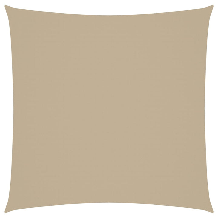 solsejl 6x6 m firkantet oxfordstof beige