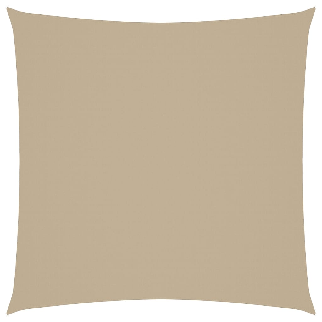 solsejl 7x7 m firkantet oxfordstof beige
