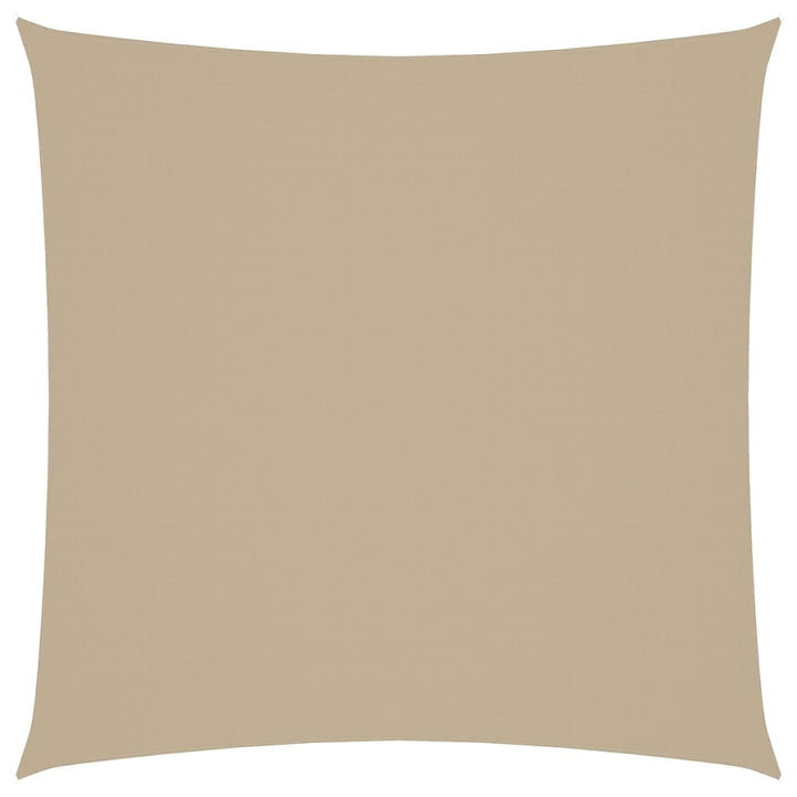 solsejl 7x7 m firkantet oxfordstof beige