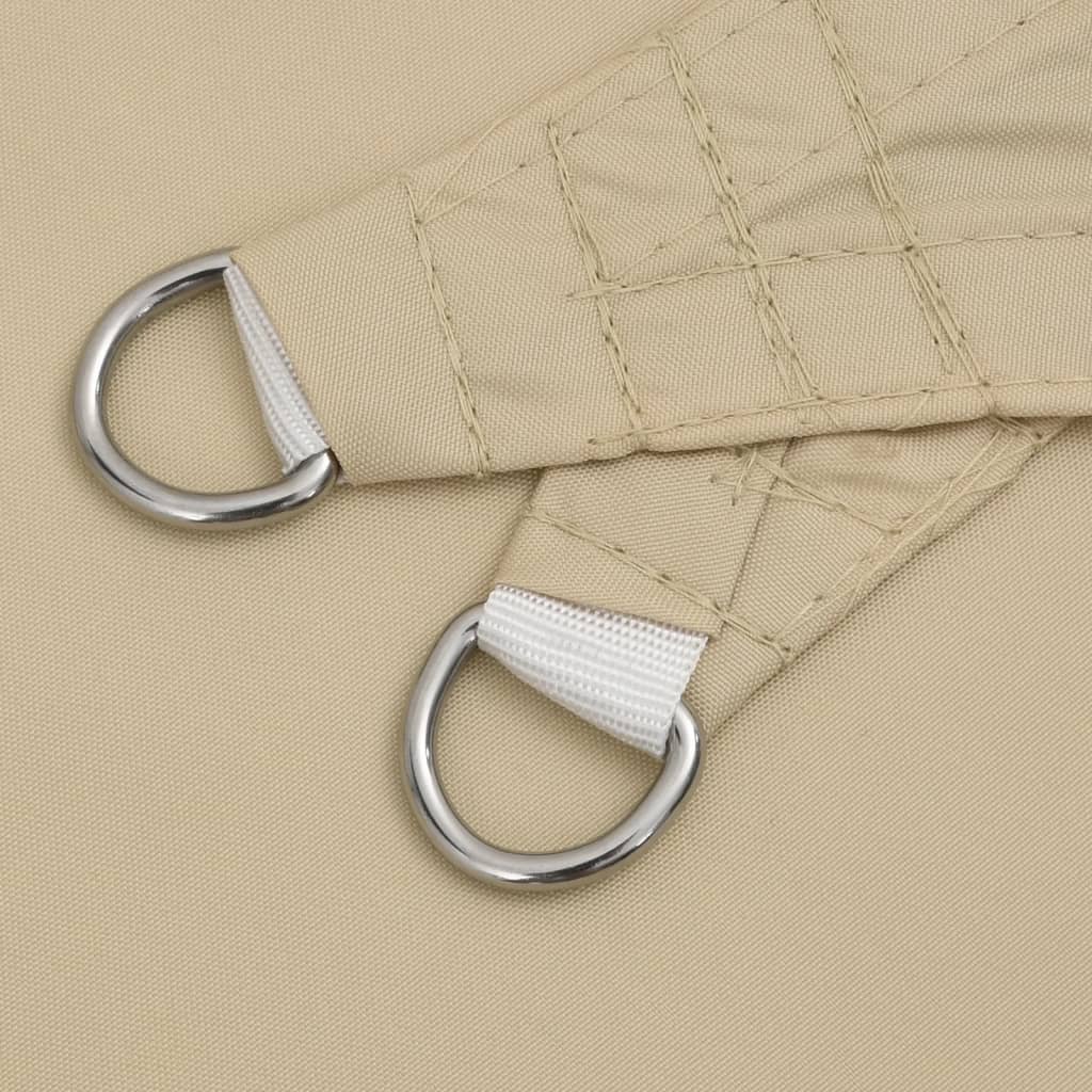 solsejl 7x7 m firkantet oxfordstof beige