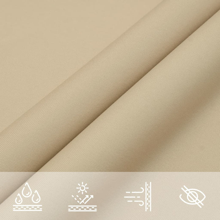 solsejl 7x7 m firkantet oxfordstof beige