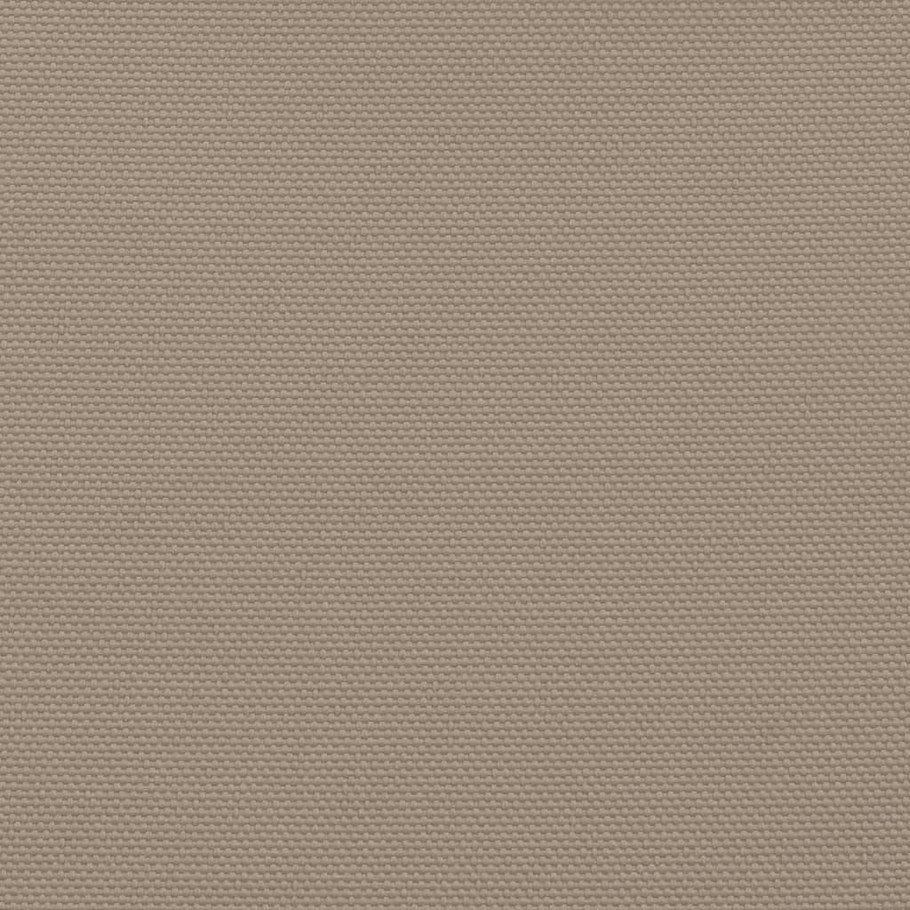 solsejl 6x7 m rektangulær oxfordstof gråbrun