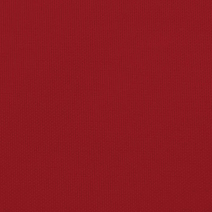 solsejl 7x7 m firkantet oxfordstof rød