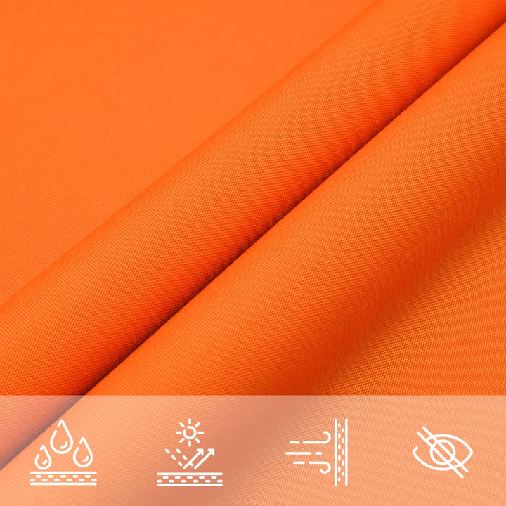 solsejl 7x7 m oxfordstof firkantet orange