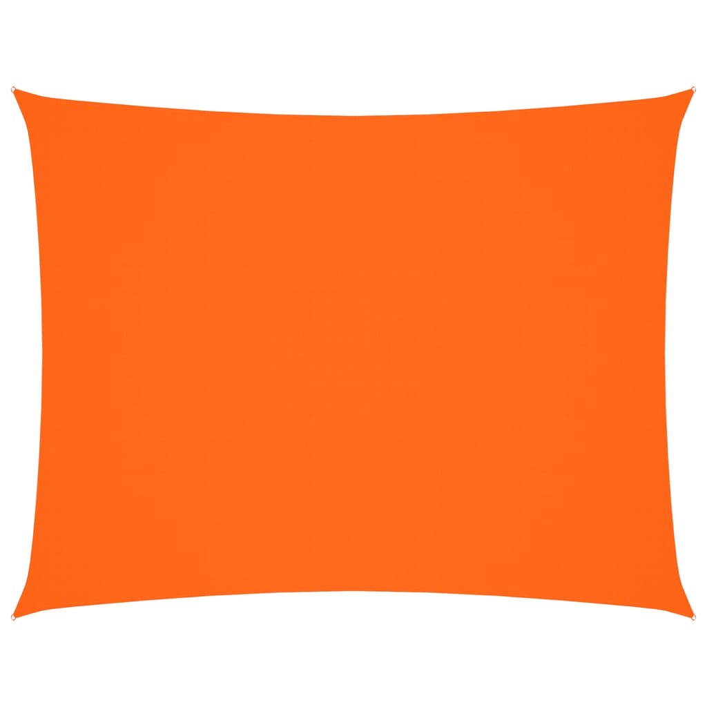 solsejl 4x5 m rektangulær oxfordstof orange