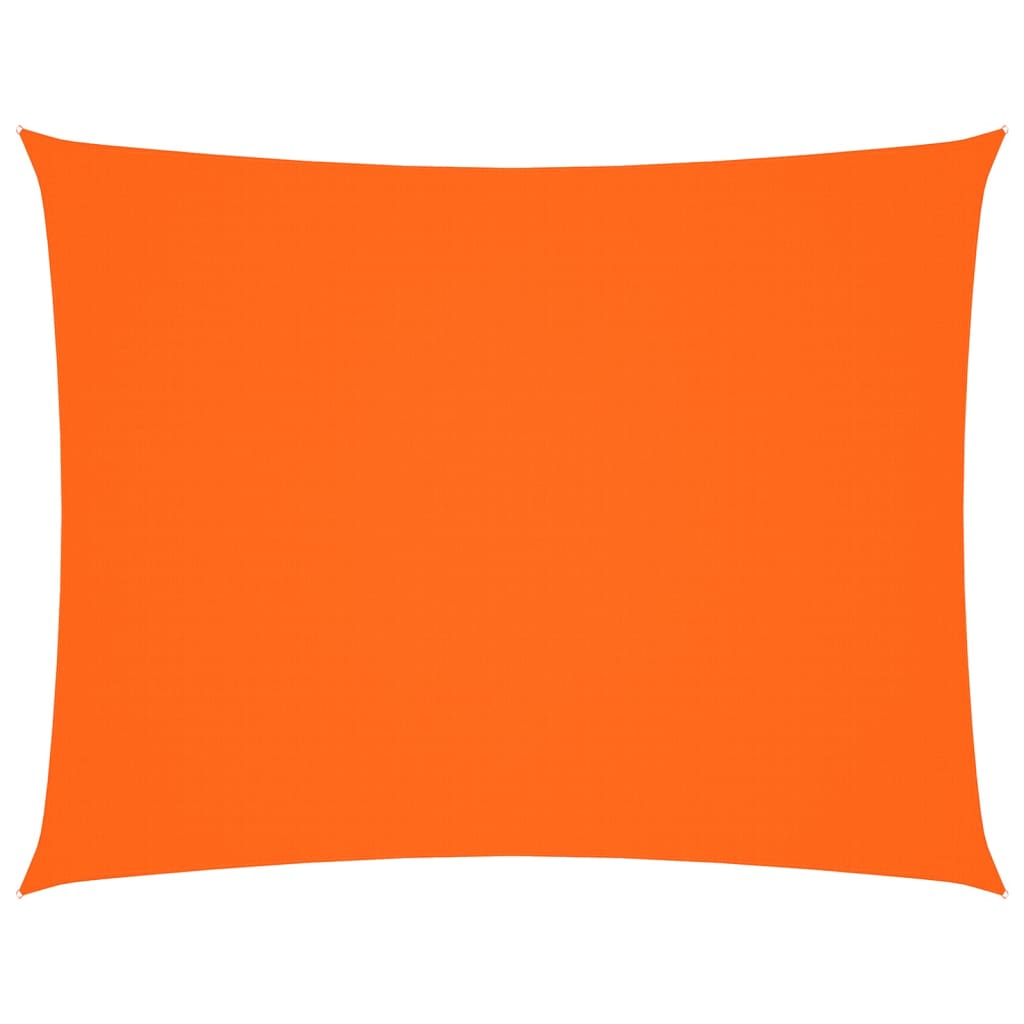 solsejl 5x6 m rektangulær oxfordstof orange