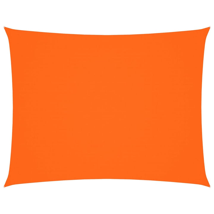 solsejl 5x6 m rektangulær oxfordstof orange