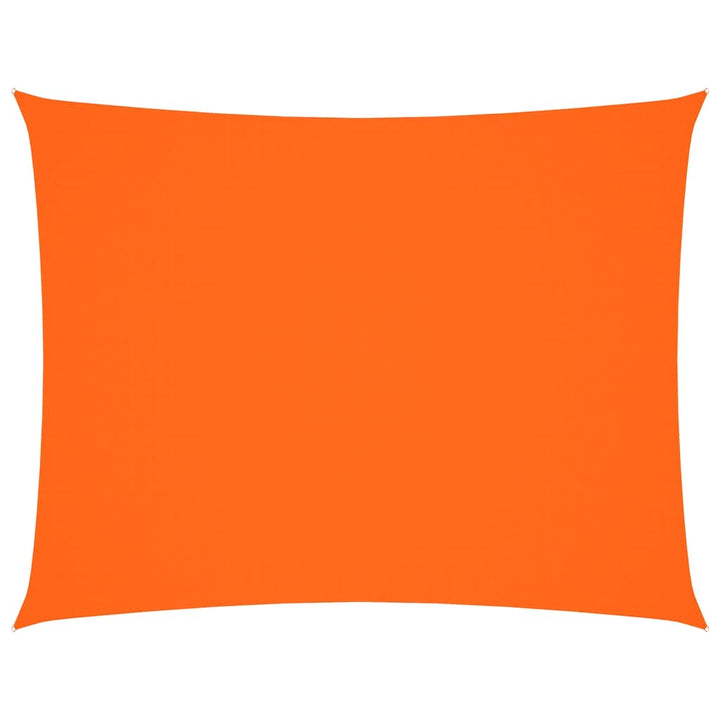 solsejl 5x7 m rektangulær oxfordstof orange