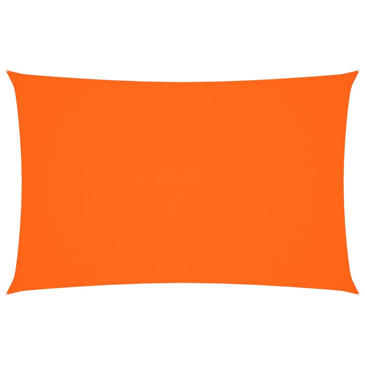 solsejl 5x8 m rektangulær oxfordstof orange
