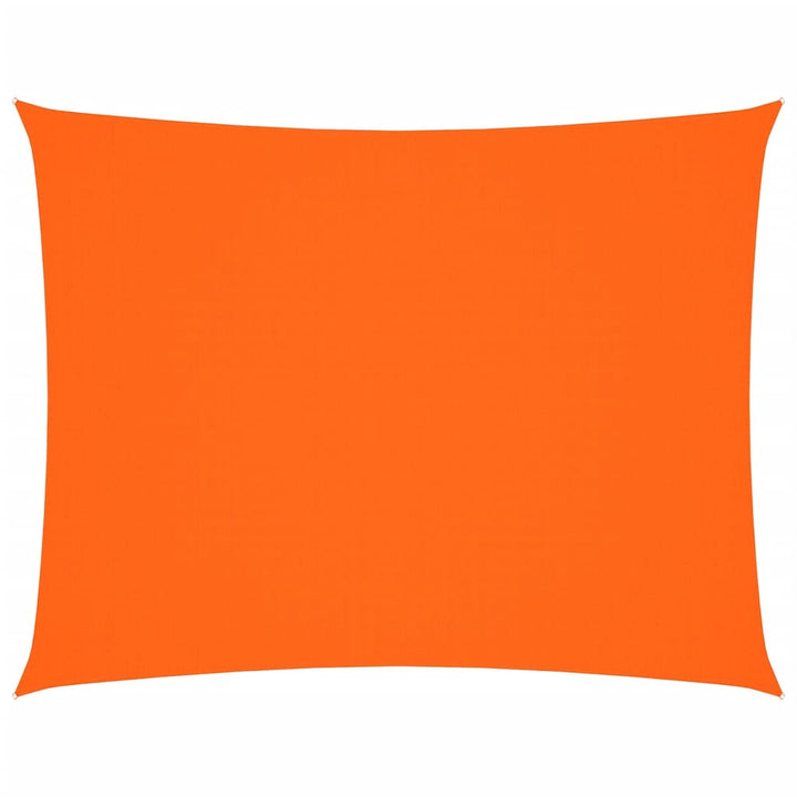 solsejl 6x7 m rektangulær oxfordstof orange