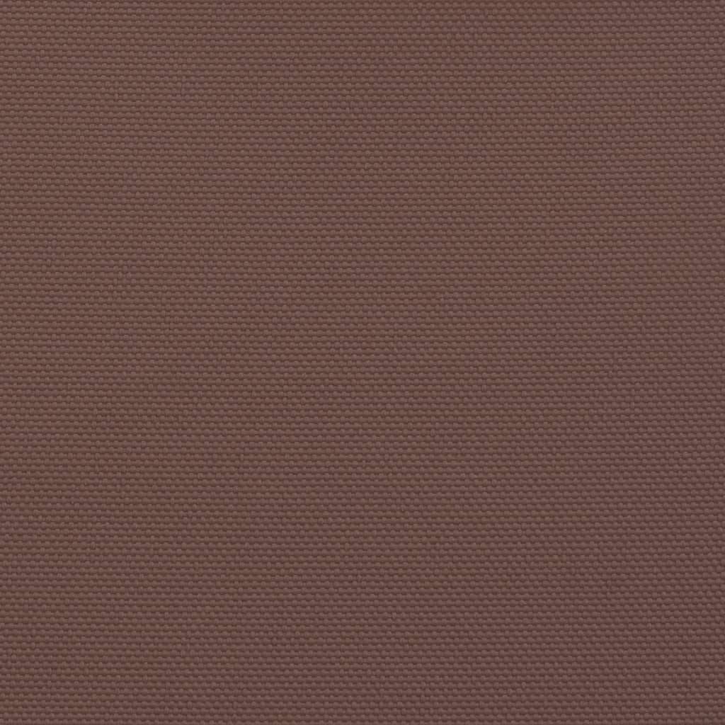 solsejl 6x7 m rektangulær oxfordstof brun