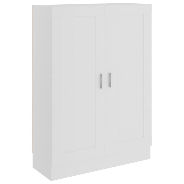 bogskab 82,5x30,5x115 cm konstrueret træ hvid
