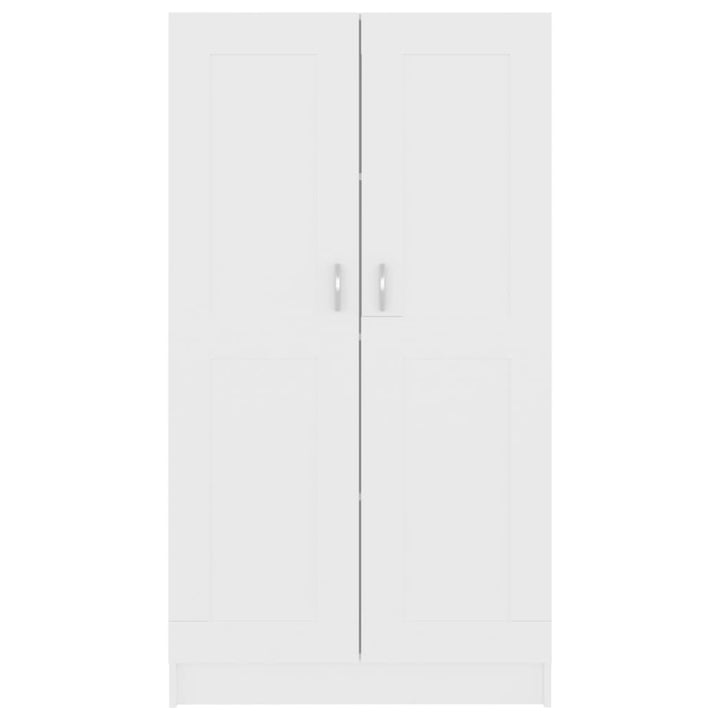 bogskab 82,5x30,5x150 cm konstrueret træ hvid