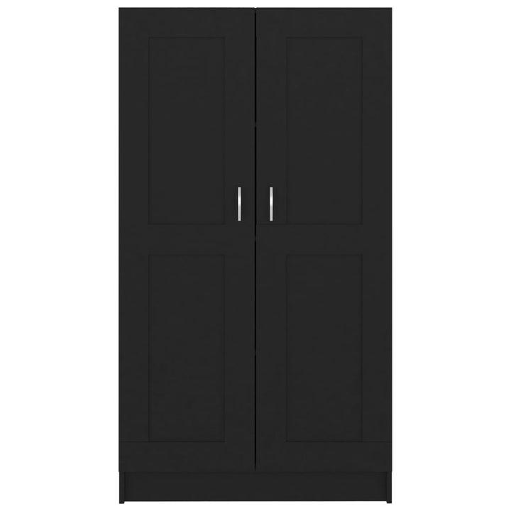 bogreol 82,5x30,5x150 cm konstrueret træ sort