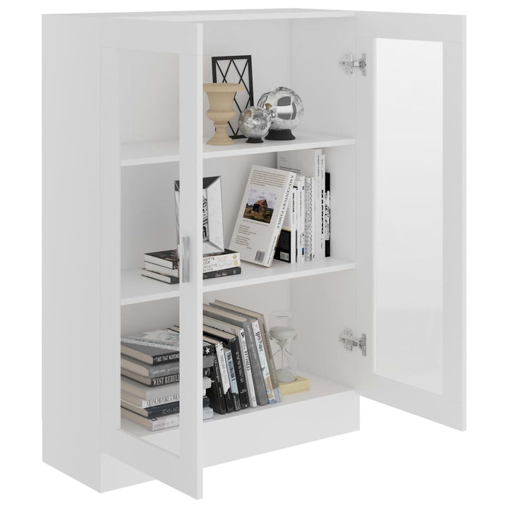 vitrineskab 82,5x30,5x115 cm spånplade hvid