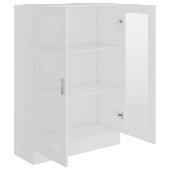 vitrineskab 82,5x30,5x115 cm spånplade hvid