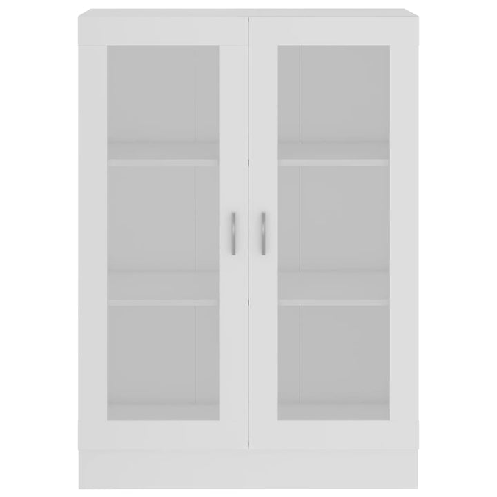 vitrineskab 82,5x30,5x115 cm spånplade hvid