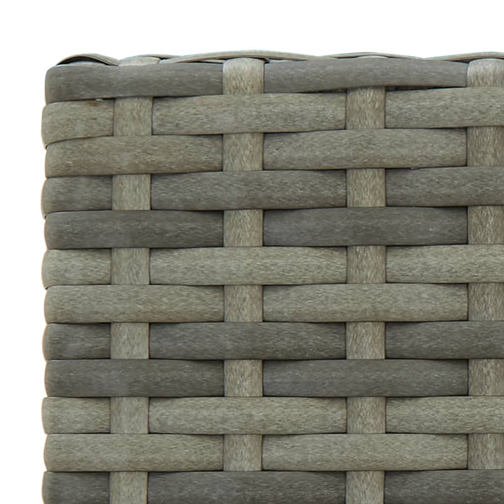 barstole 2 stk. polyrattan grå