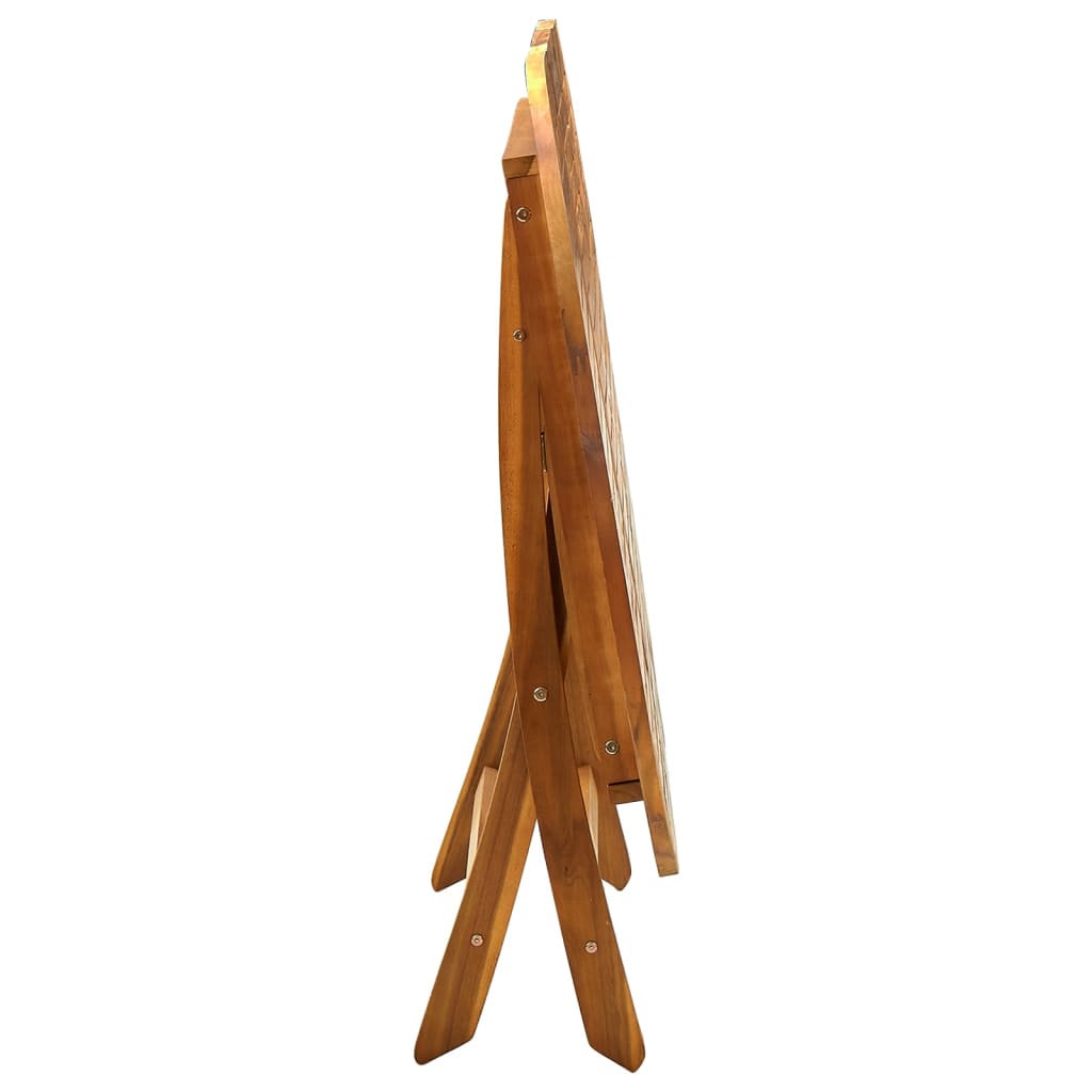 foldbart havebord 160x85x75 cm massivt akacietræ