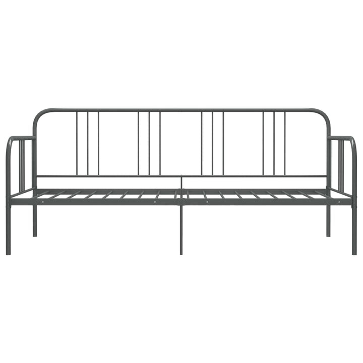 sengestel til udtræksseng 90x200 cm metal grå