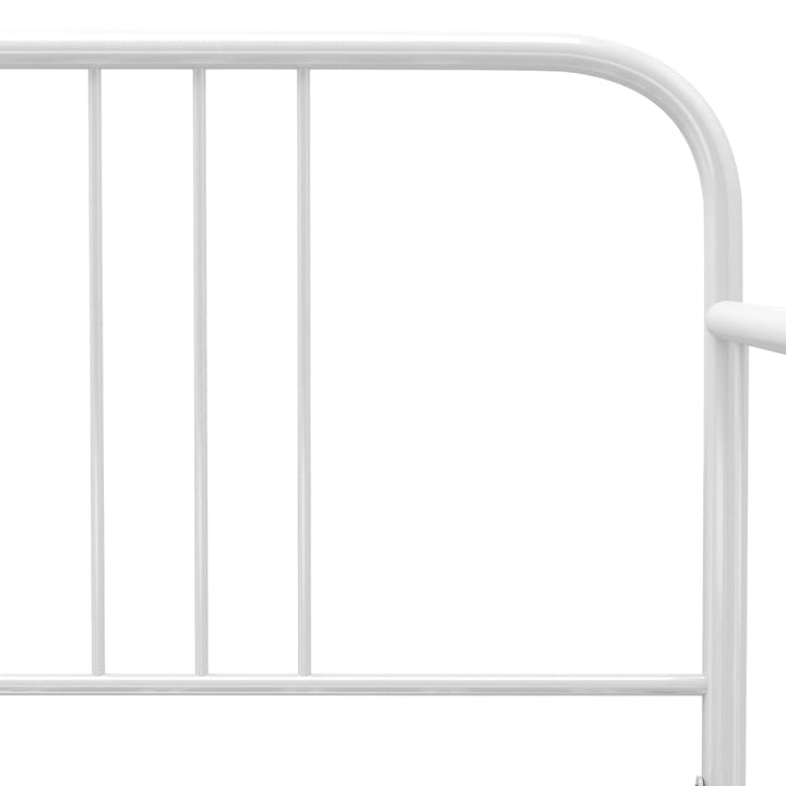 sengestel til udtræksseng 90x200 cm metal hvid