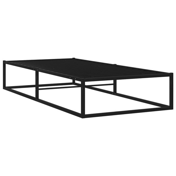 sengestel 90x200 cm metal sort