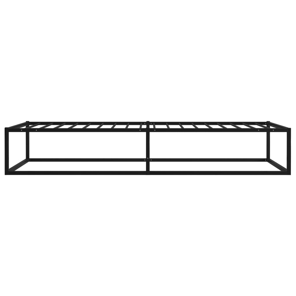sengestel 90x200 cm metal sort