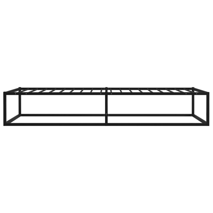 sengestel 90x200 cm metal sort