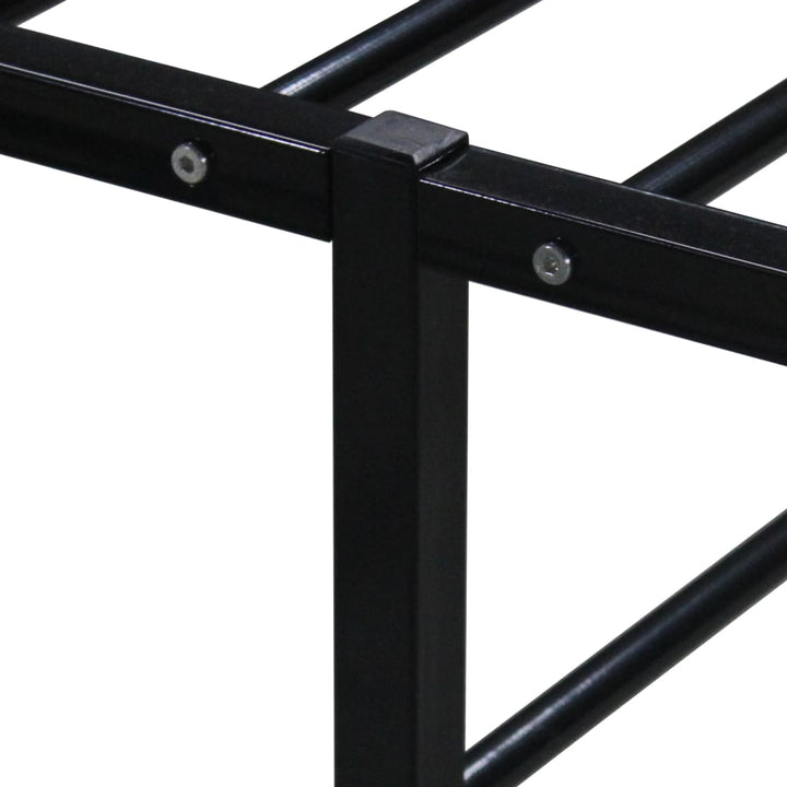 sengestel 90x200 cm metal sort
