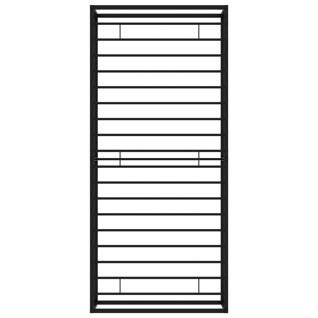 sengestel 90x200 cm metal sort