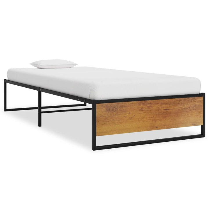 sengestel 90x200 cm metal sort