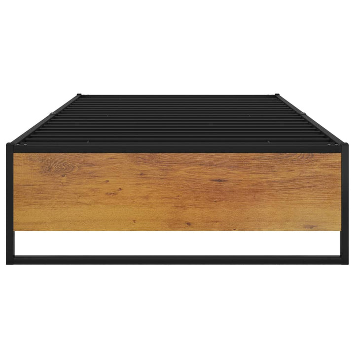 sengestel 90x200 cm metal sort