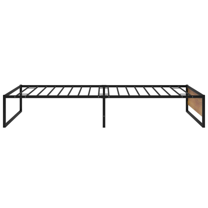 sengestel 90x200 cm metal sort