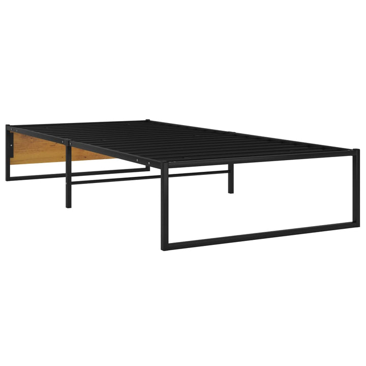 sengestel 90x200 cm metal sort
