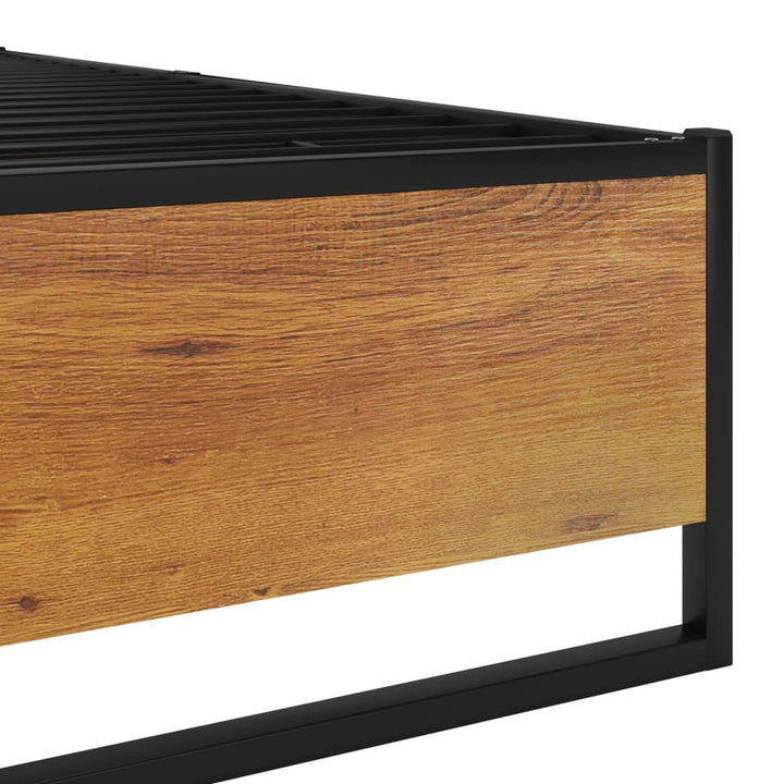 sengestel 90x200 cm metal sort