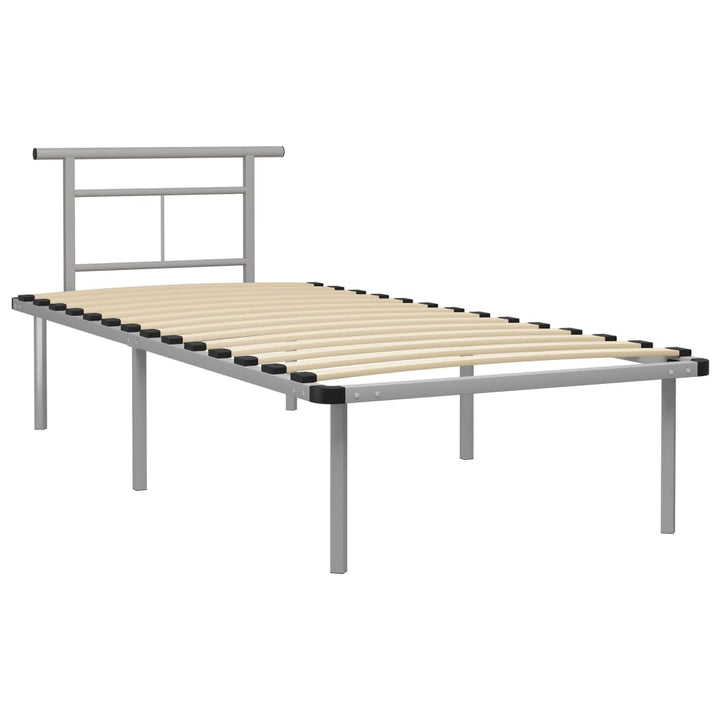 sengestel 90x200 cm metal grå