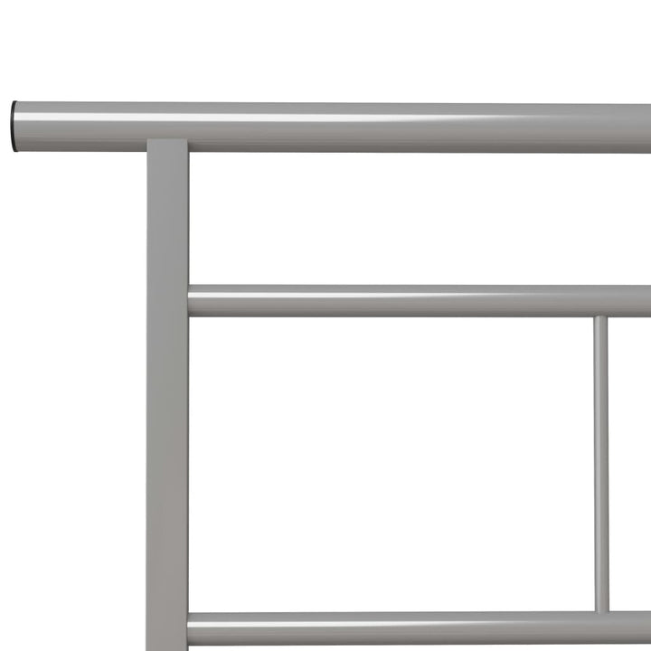 sengestel 90x200 cm metal grå
