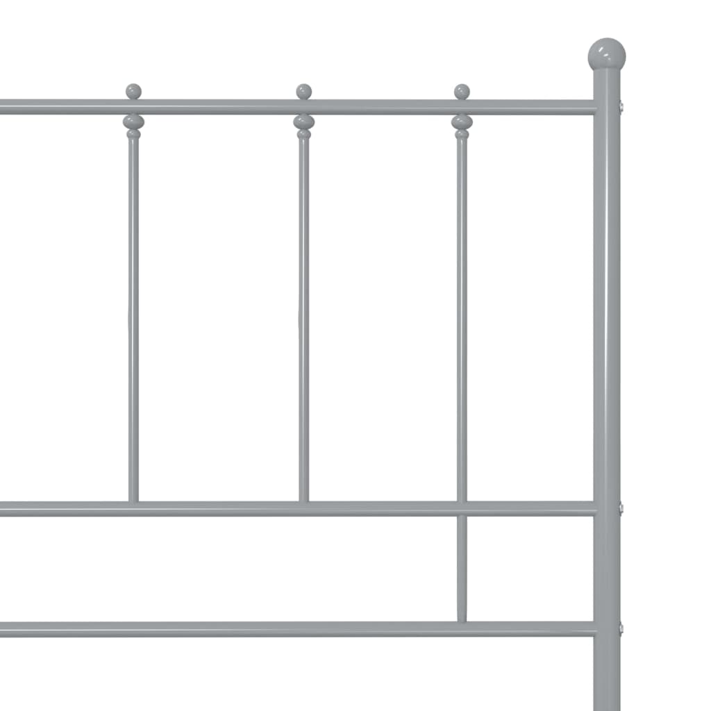 sengestel 90x200 cm metal grå