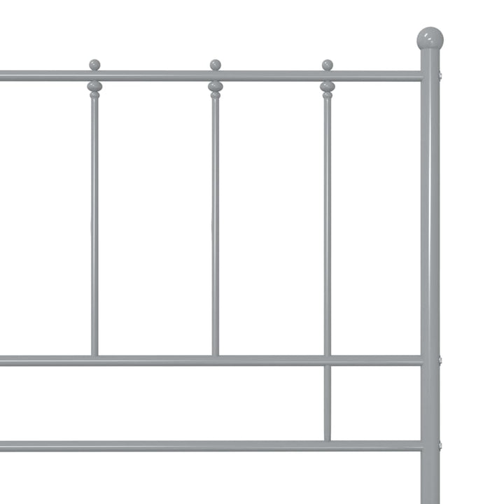 sengestel 90x200 cm metal grå