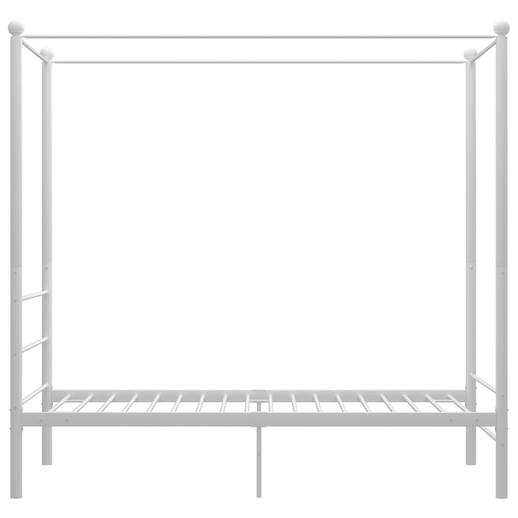 sengestel til himmelseng 90x200 cm metal hvid