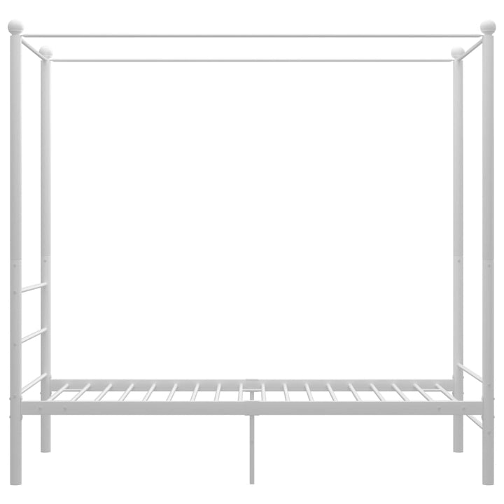 sengestel til himmelseng 90x200 cm metal hvid