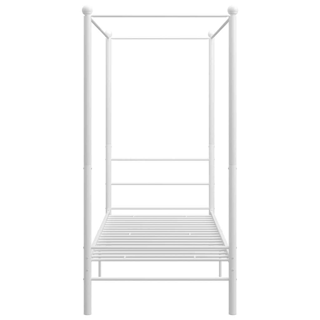 sengestel til himmelseng 90x200 cm metal hvid
