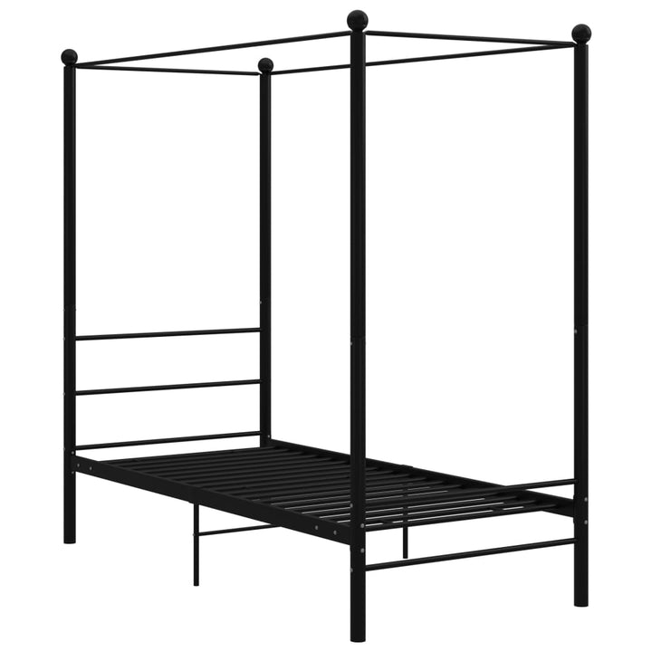 sengestel til himmelseng 100x200 cm metal sort