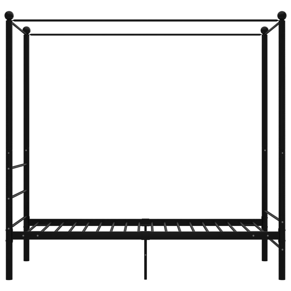 sengestel til himmelseng 100x200 cm metal sort