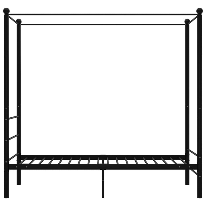 sengestel til himmelseng 100x200 cm metal sort