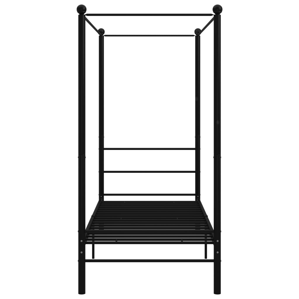 sengestel til himmelseng 100x200 cm metal sort