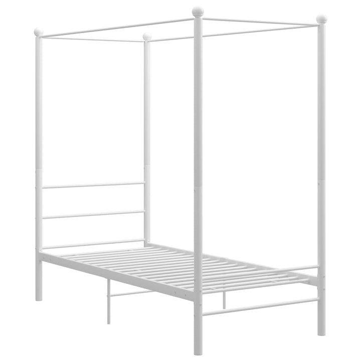 sengestel til himmelseng 100x200 cm metal hvid